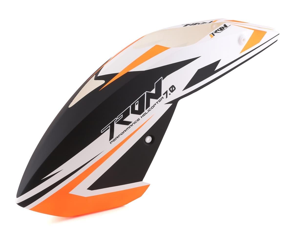 Tron Helicopters Tron 7.0 Canopy (Orange/Black/White)