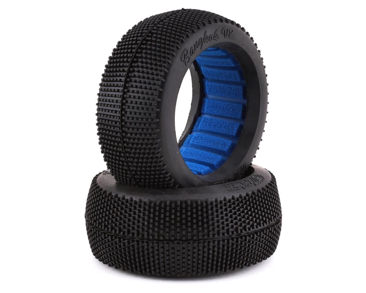 HotRace Bangkok V2 1/8 Buggy Tires w/Inserts (2) (Soft)