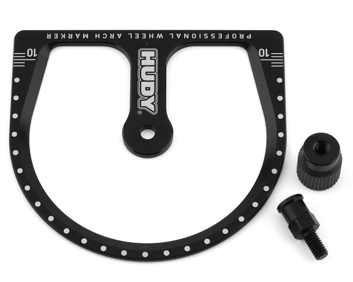 Hudy 1/10 TC Wheel Arch Marker & Wheel Adapter w/Nut