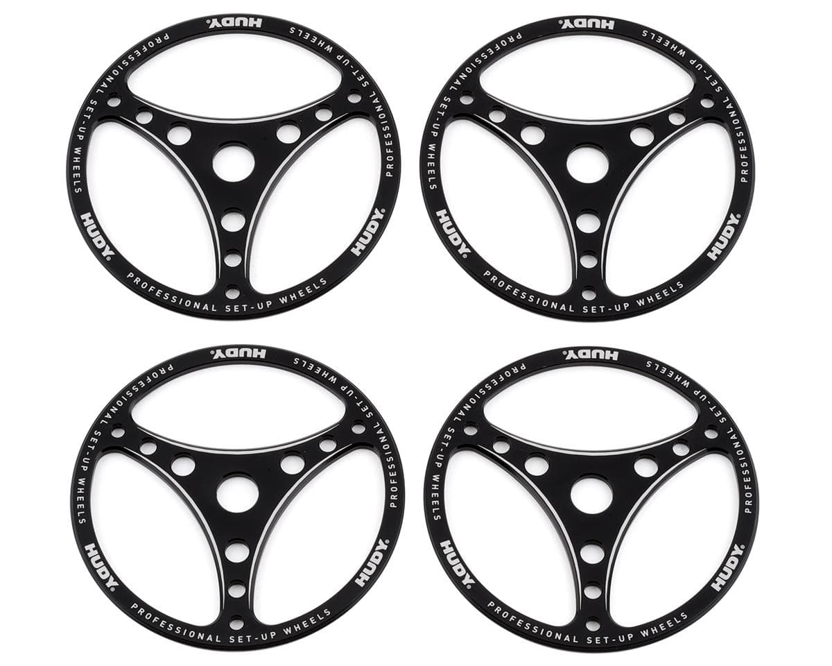 Hudy 1/8 GT Aluminum Set-Up Wheels (4)