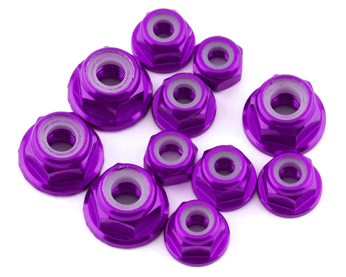 175RC Losi 22S Drag Car Aluminum Nut Kit (Purple) (11)