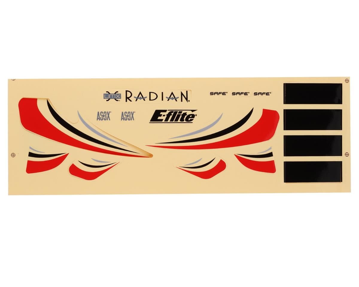 E-flite UMX Radian Decal Sheet