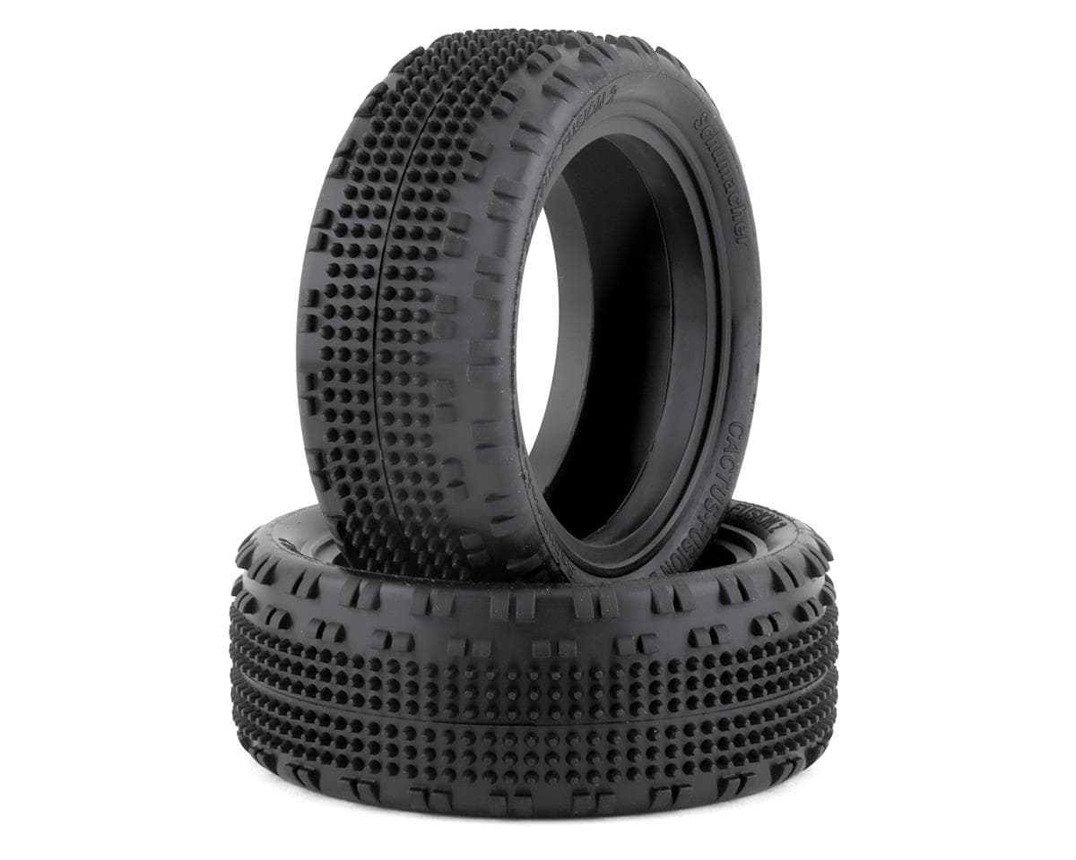 Schumacher Cactus Fusion 2 2.2" Front 1/10 4WD Tires (2) (Yellow)