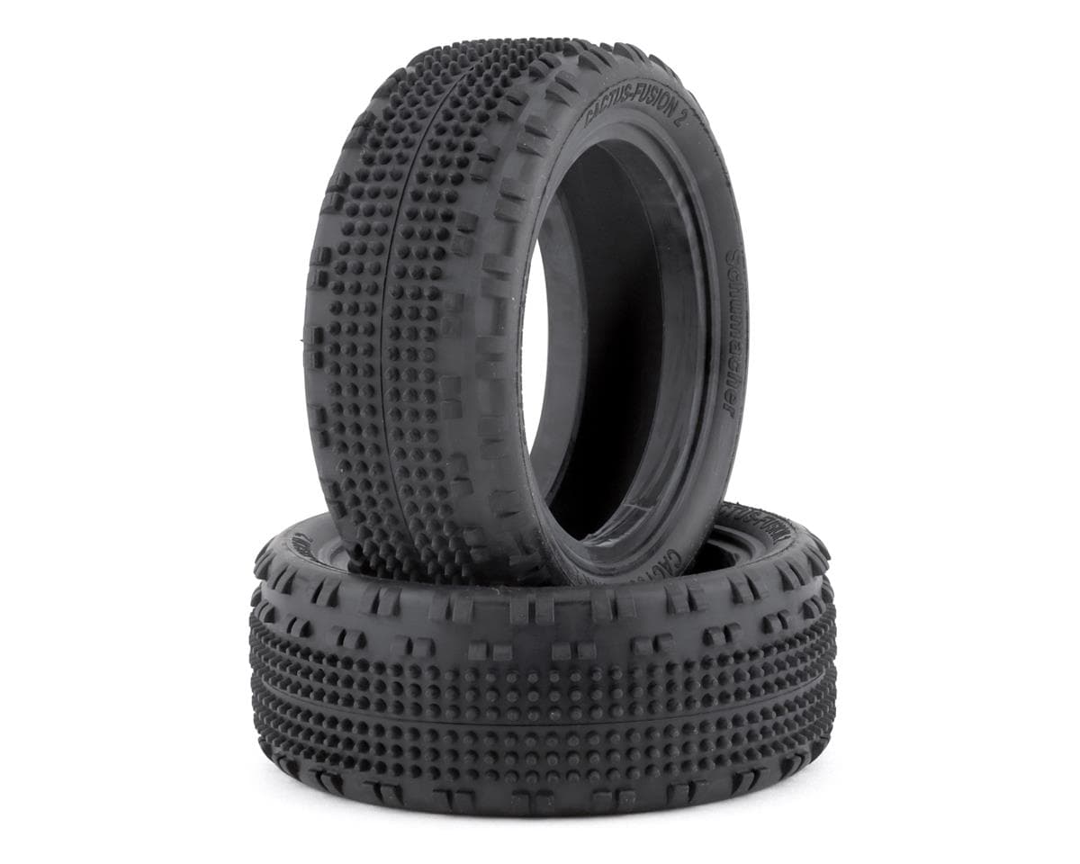 Schumacher Cactus Fusion 2 2.2" Front 1/10 4WD Tires (2) (Blue)