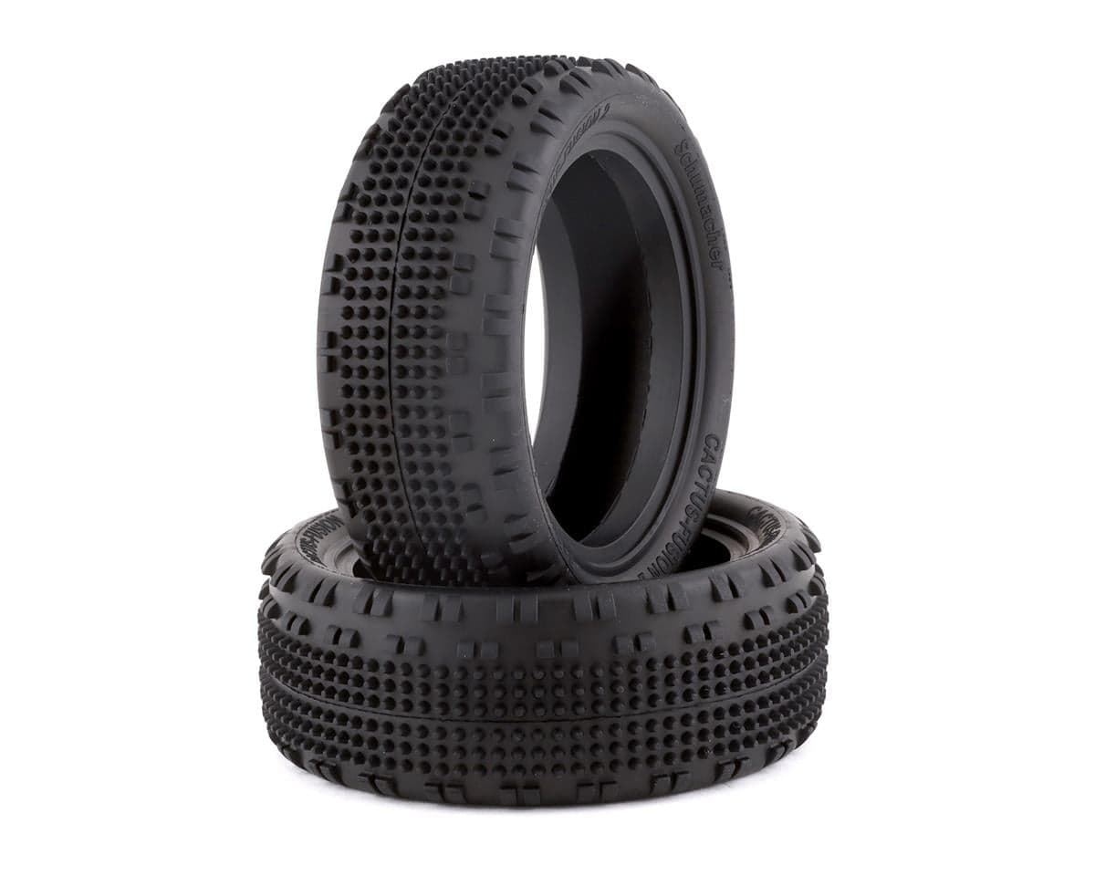 Schumacher Cactus Fusion 2 2.2" Front 1/10 4WD Tires (2) (Silver)