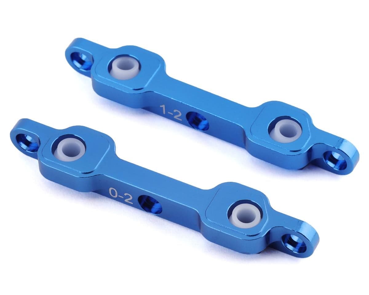 ST Racing Concepts DR10 Aluminum Rear Suspension Block Set (Blue) (0/1 Degree)