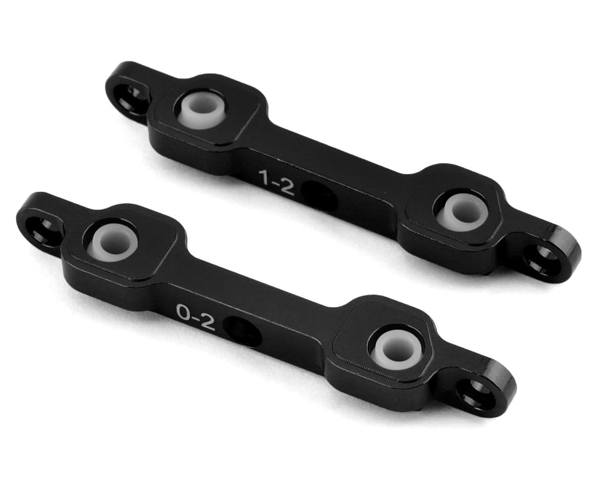 ST Racing Concepts DR10 Aluminum Rear Suspension Block Set (Black) (0/1 Degree)