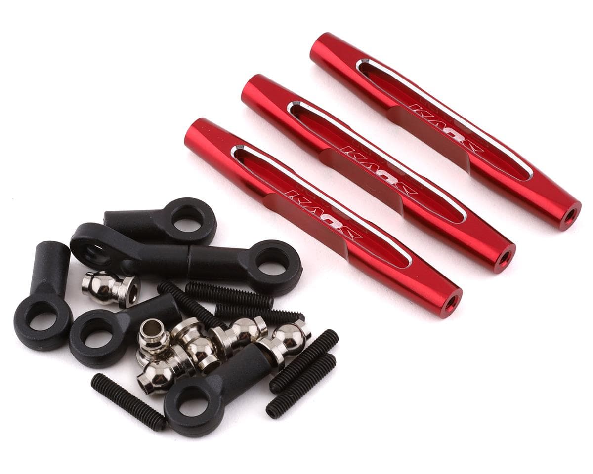 CEN F450 57mm Aluminum Panhard Bar & Steering Tie Rod (Red) (3)