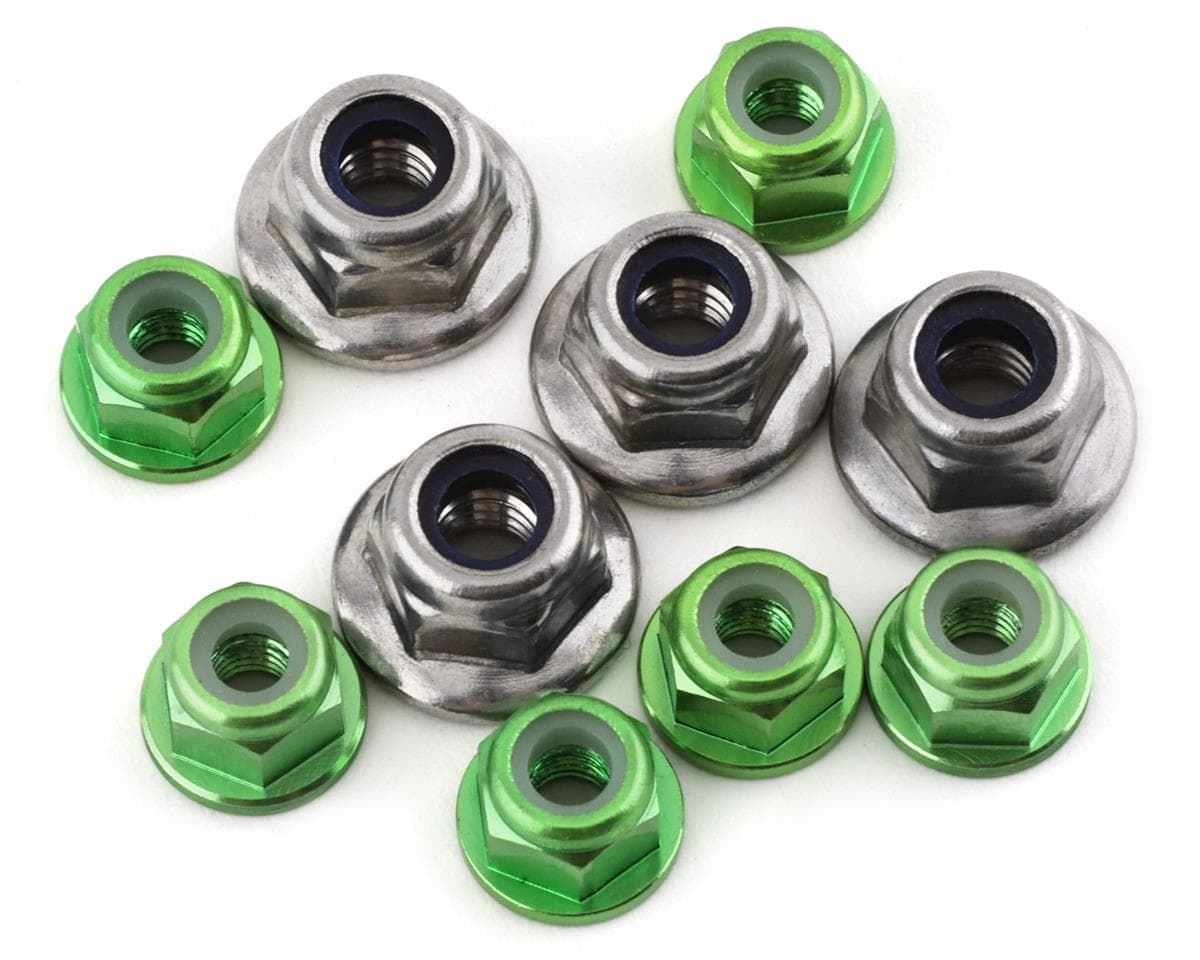 175RC Pro2 Sc10 Nut Kit (Green) (10)