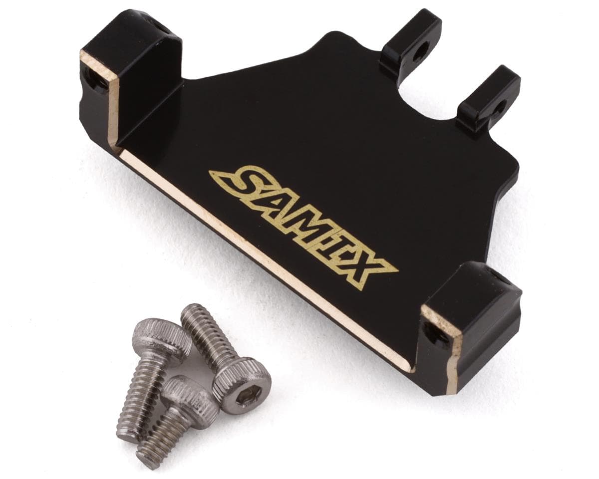 Samix SCX24 Brass Servo Mount (Black) (EcoPower/Emax) (7g)