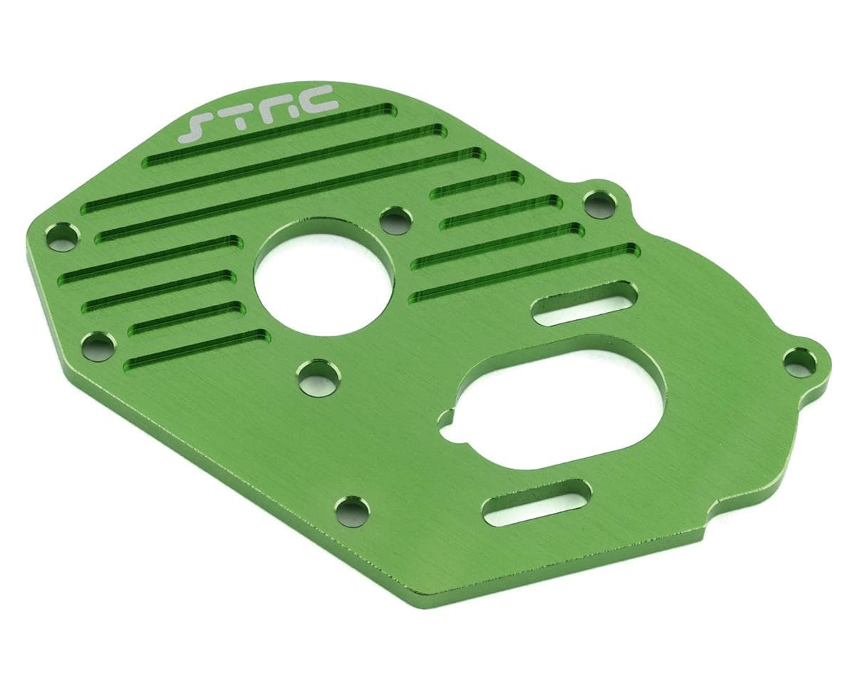 ST Racing Concepts Aluminum Heat-Sink Motor Plate for Traxxas Drag Slash (Green)