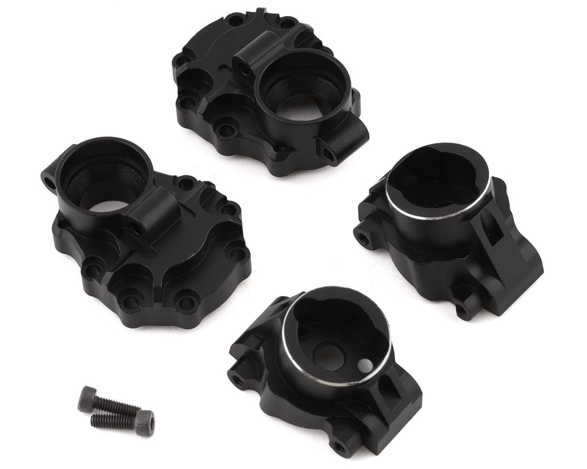 Yeah Racing Aluminum Rear Portal Drive Hub & Housing for Traxxas TRX-4 (Black) (45g)