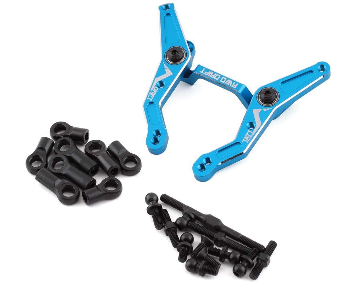Yeah Racing Tamiya TT-02 RWD Aluminum Steering Rack (Blue)