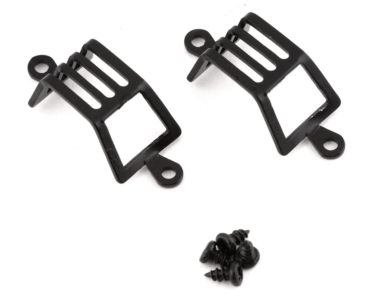 Yeah Racing Metal Front Lamp Guard for Traxxas TRX-4/TRX-6 Mercedes G500 & G63 (Black) (2)