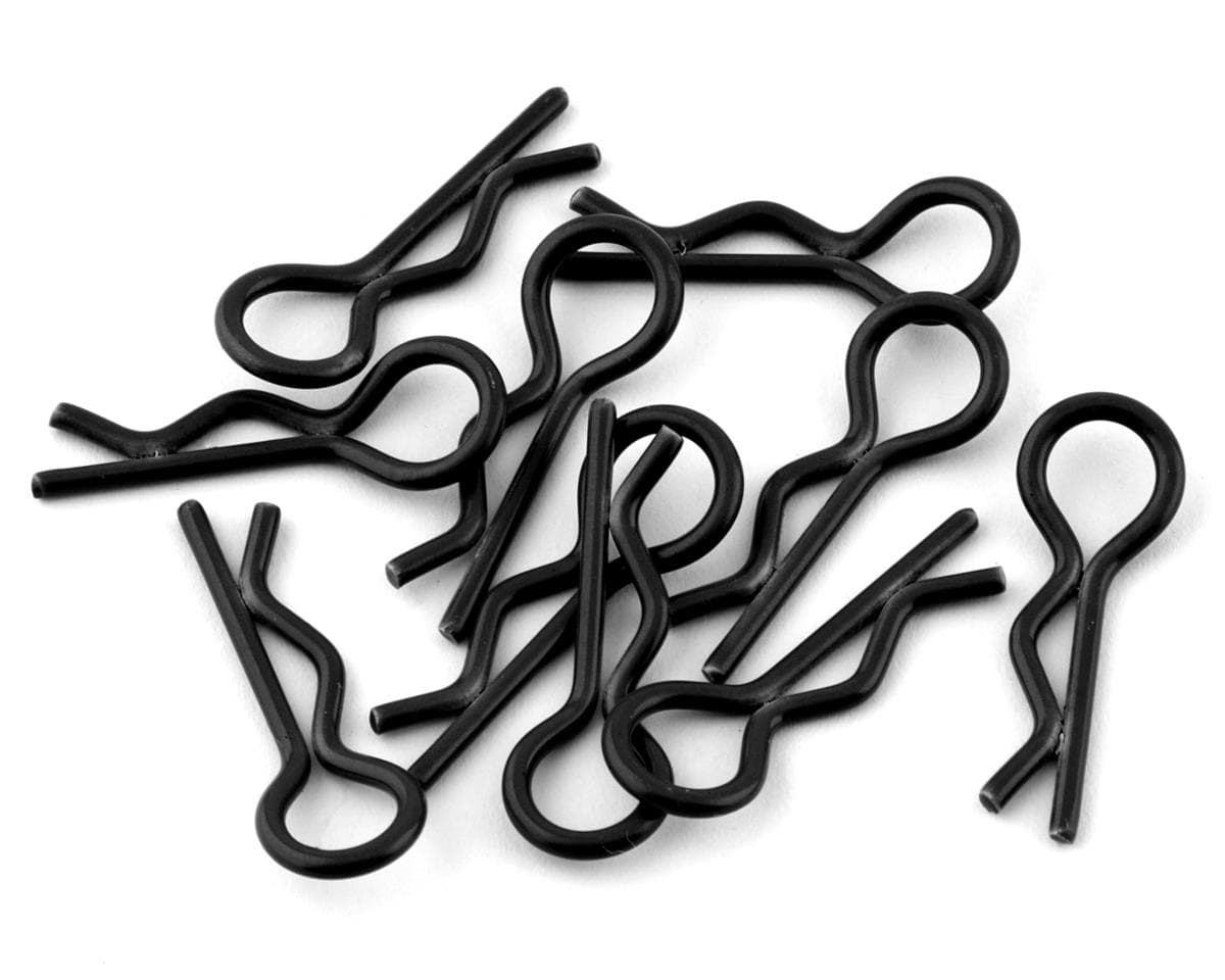 Yeah Racing Body Clips (Black) (10) (1/10 or 1/8 Scale)