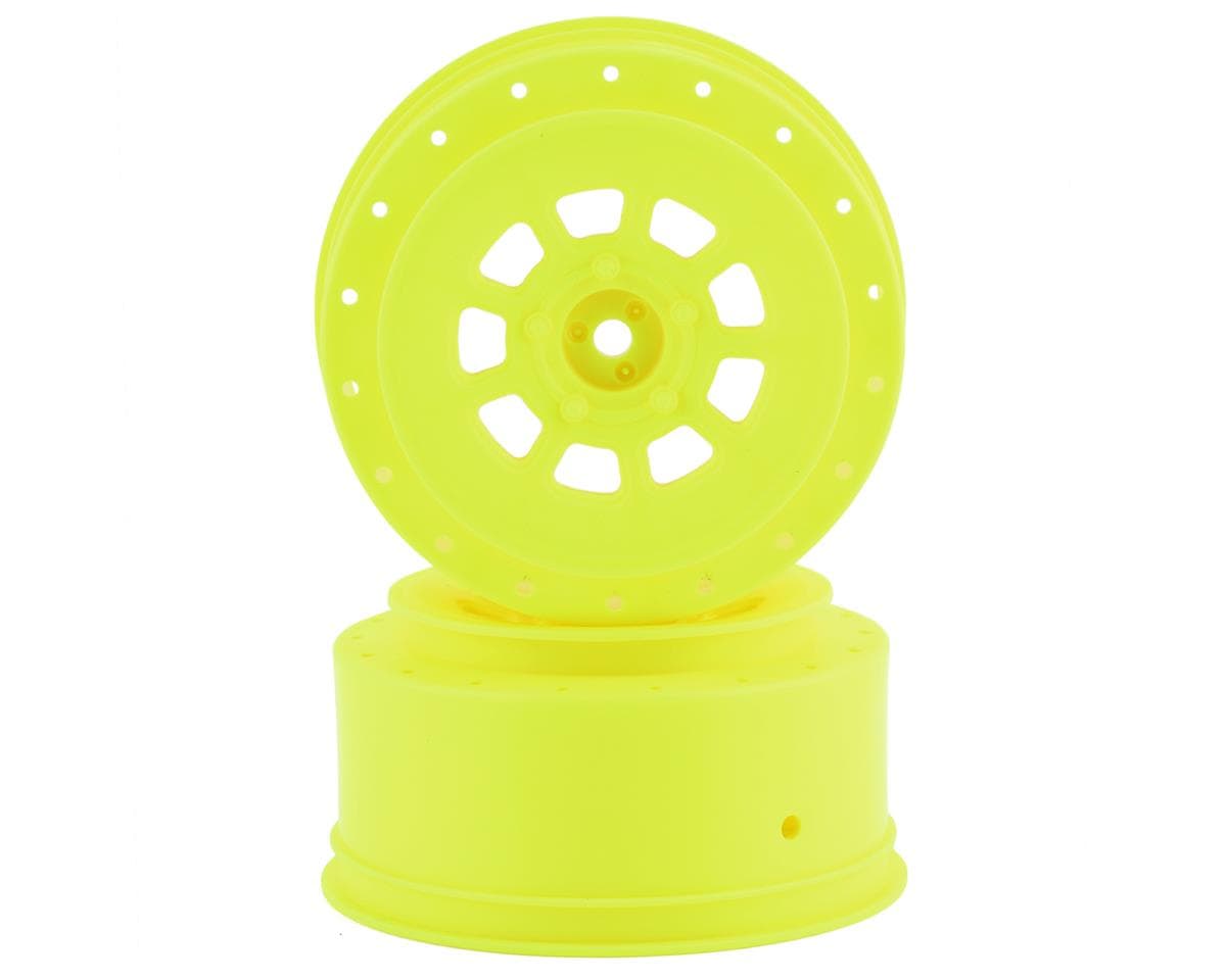 JConcepts 9-shot Short Course Wheels w/3mm Offset (2) (Yellow) w/12mm Hex