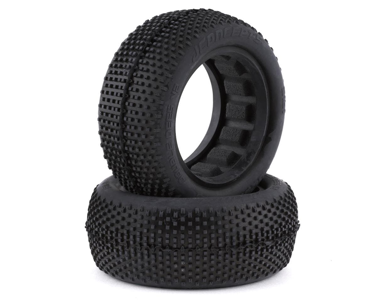 JConcepts Double Dee's V2 2.2" 4WD Front Buggy Tires (2) (Green)