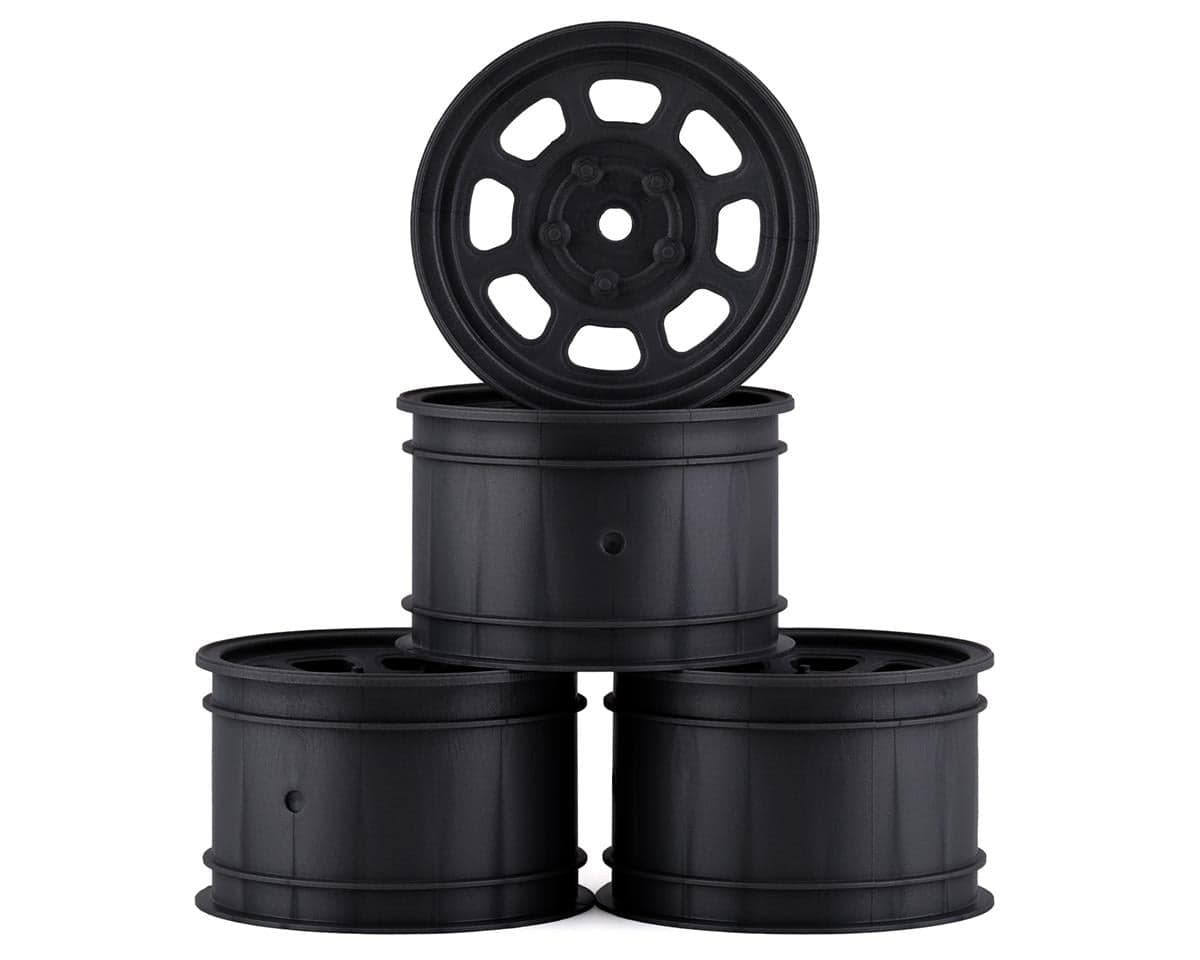 DE Racing Speedway Rear Wheels (Black) (4) (Custom Works/B6)