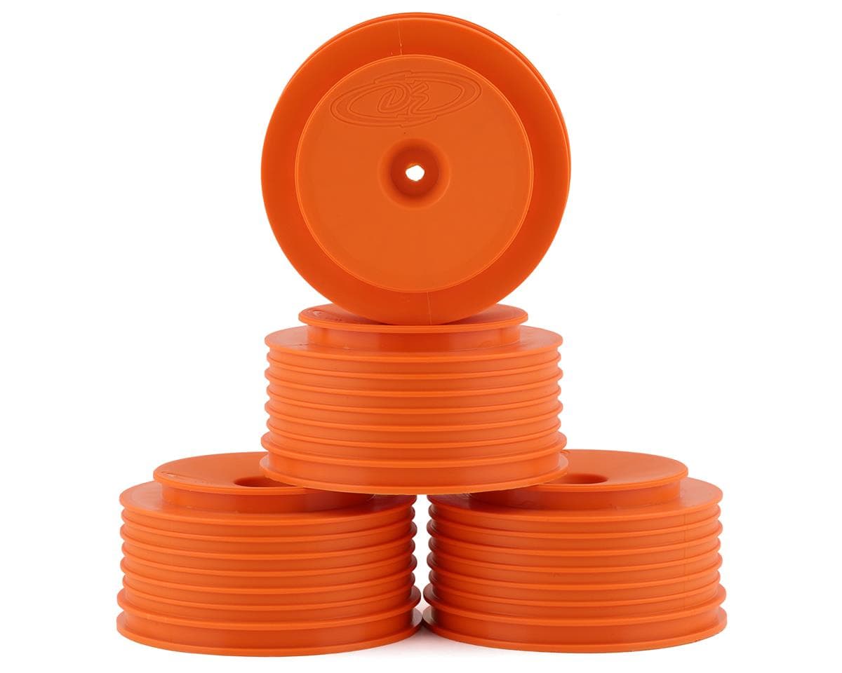 DE Racing "Speedline PLUS" Short Course Wheels (Orange) (4) (SC5M) w/12mm Hex