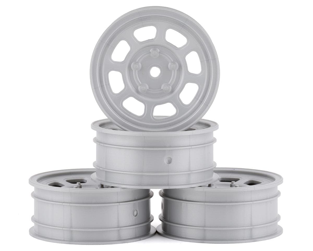 DE Racing Speedway Front Wheels (Silver) (4) (Custom Works/B6)