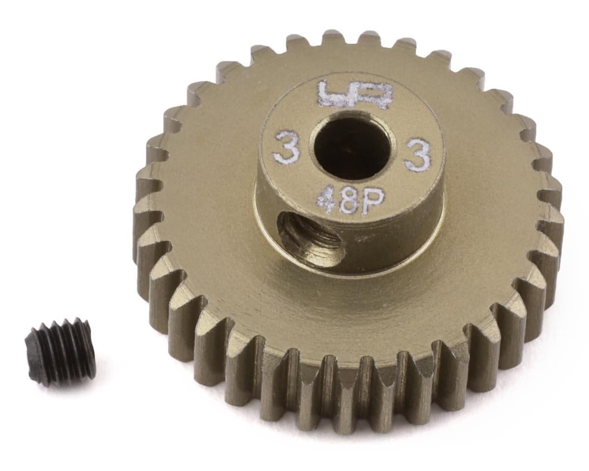 Yeah Racing 48P Hard Coated Aluminum Pinion Gear (33T) (3.17mm Bore)