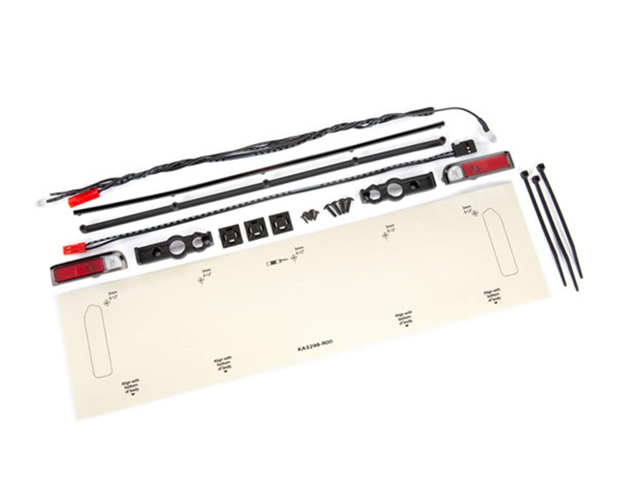 Traxxas Drag Slash LED Tail Light Set w/Power Harness (Satin Black Chrome)