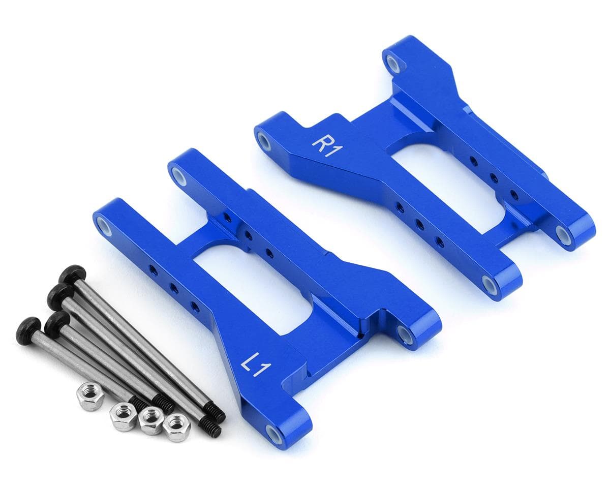 ST Racing Concepts Aluminum Toe-In Rear Arms for Traxxas Drag Slash (Blue) (2) (1° Toe-In)