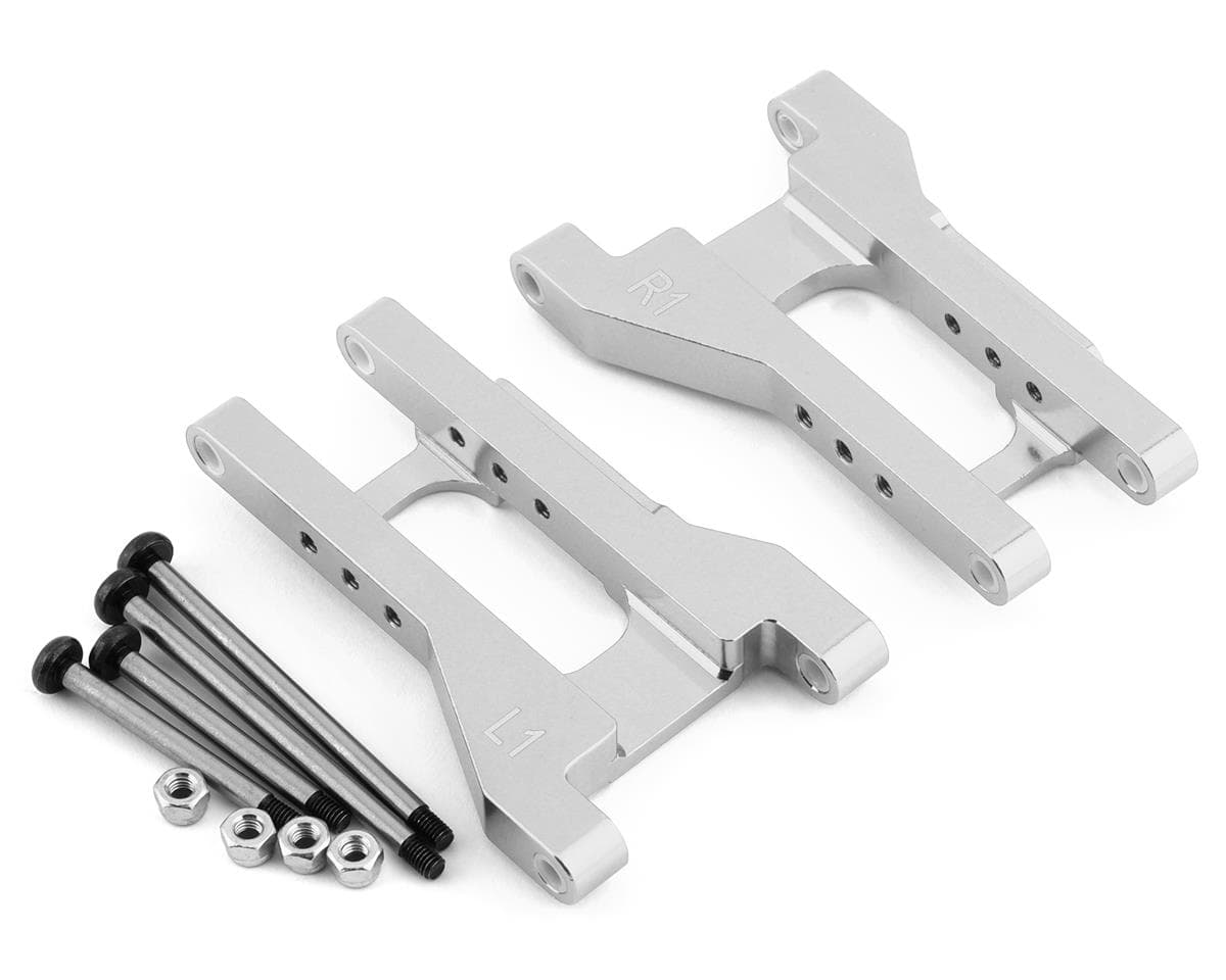 ST Racing Concepts Aluminum Toe-In Rear Arms for Traxxas Drag Slash (Silver) (2) (1° Toe-In)
