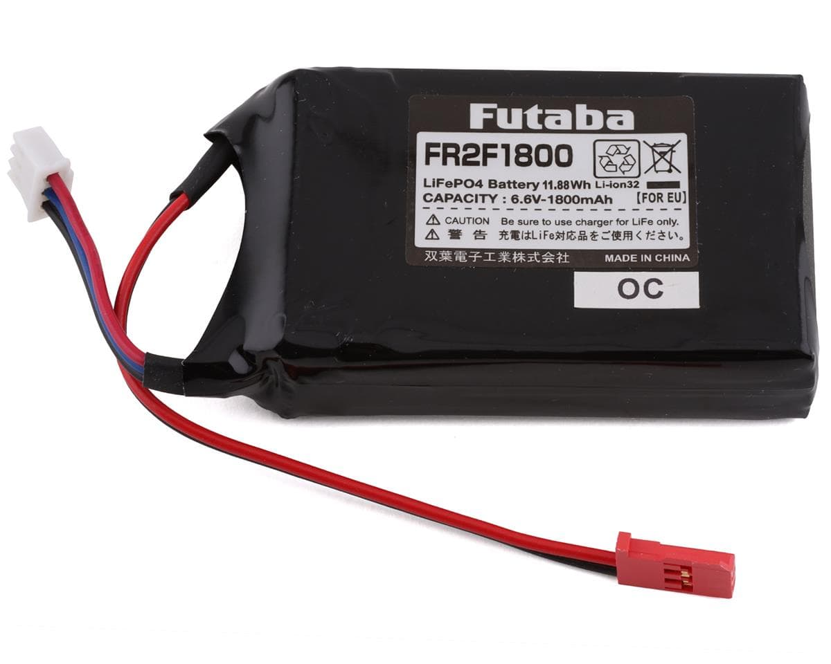 Futaba 2S LiFe Flat Receiver Battery Pack (6.6V/1800mAh)