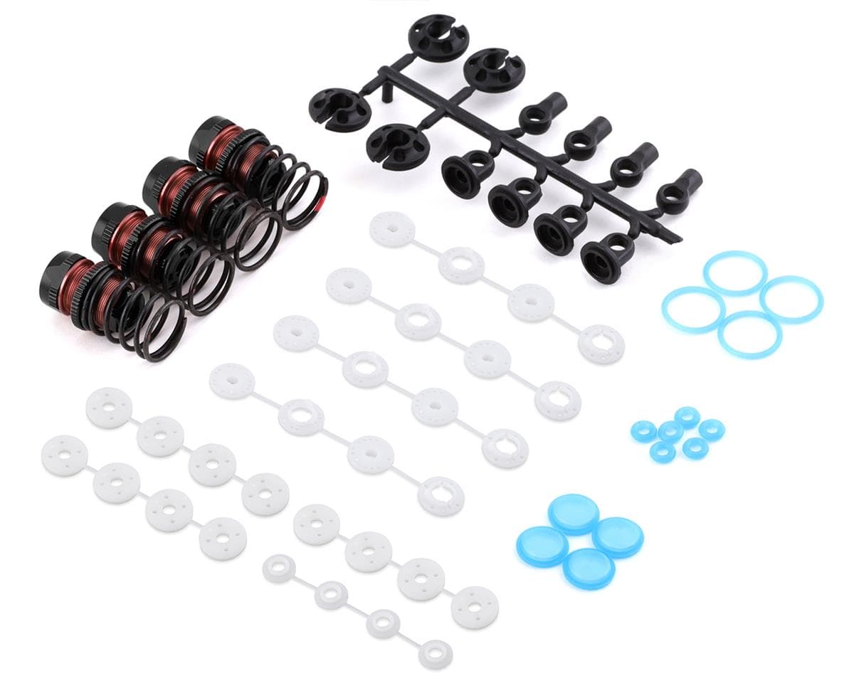 Yeah Racing Aluminum QUTUS Challenger Big Bore M-Chassis Shocks (Black) (4) (50mm)