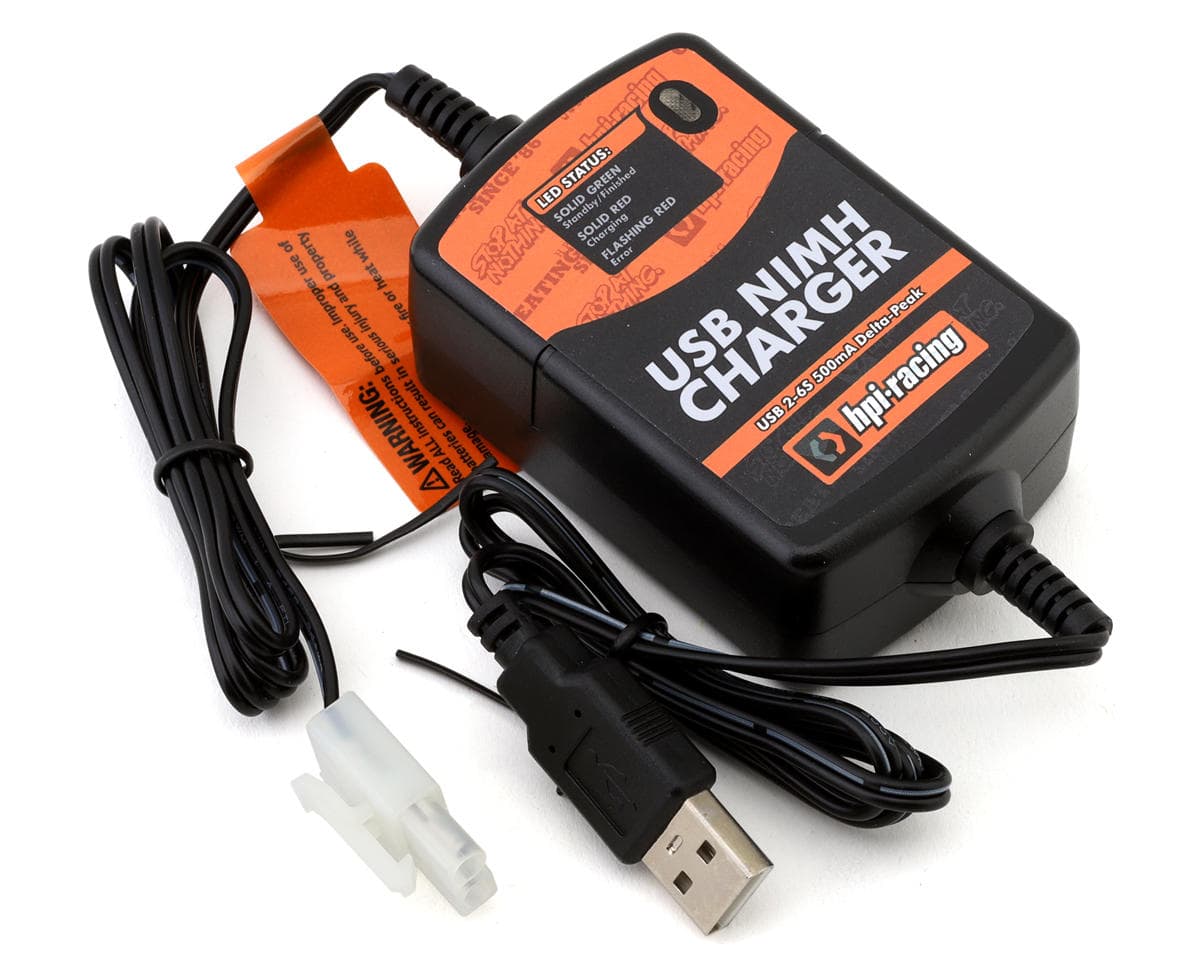 HPI USB 500mAh NiMH Delta-Peak Charger w/Tamiya Connector