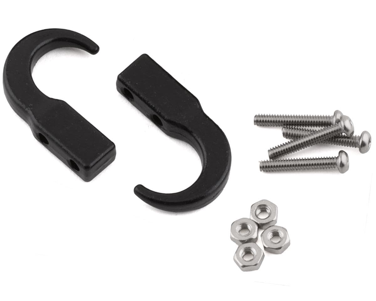 Exclusive RC SCX6 1/6 Scale Recovery Hooks (2) (Black) (Miniature Scale Accessory)