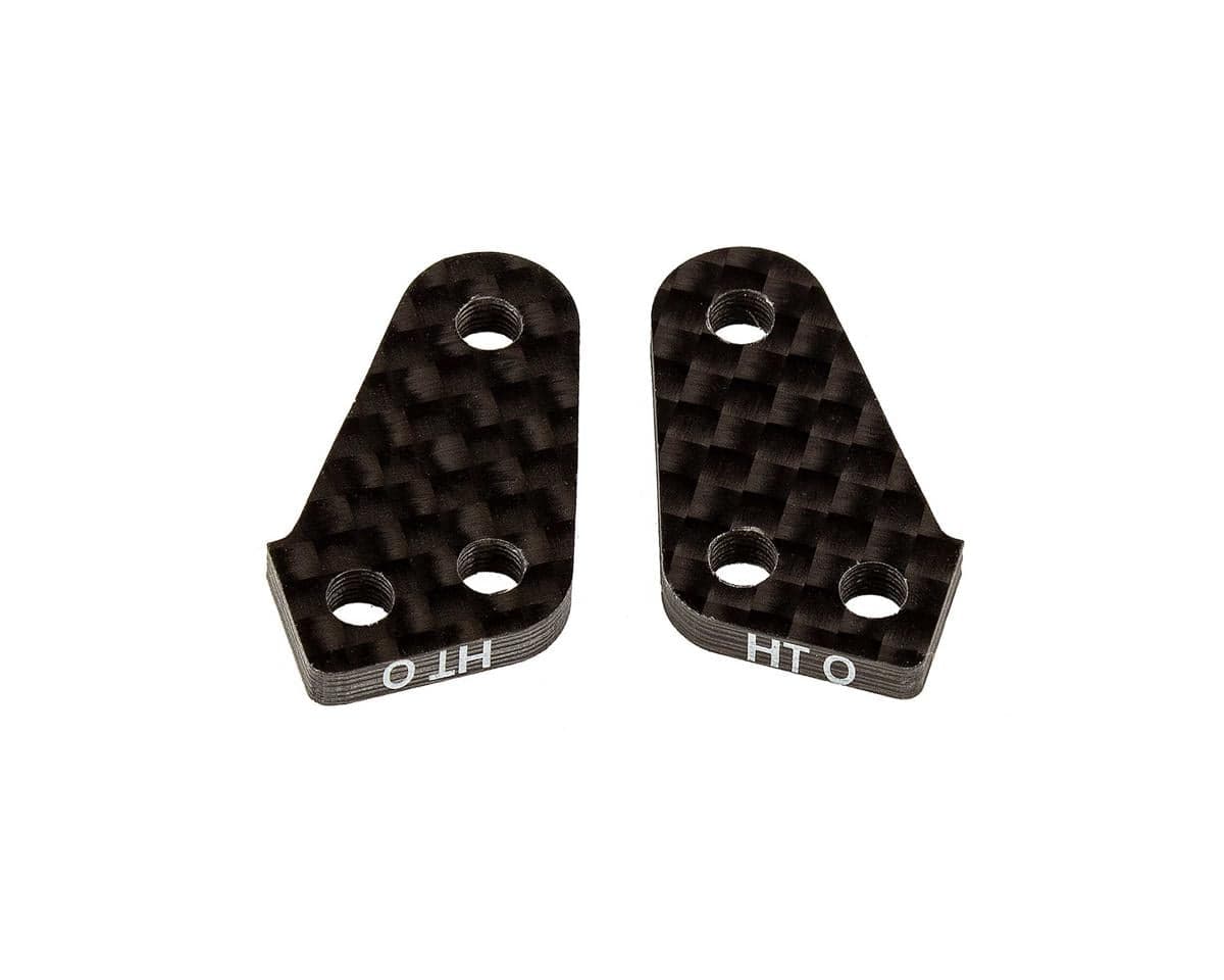 Team Associated RC10B74.1 Factory Team Carbon Fiber HT +0 Steering Block Arms