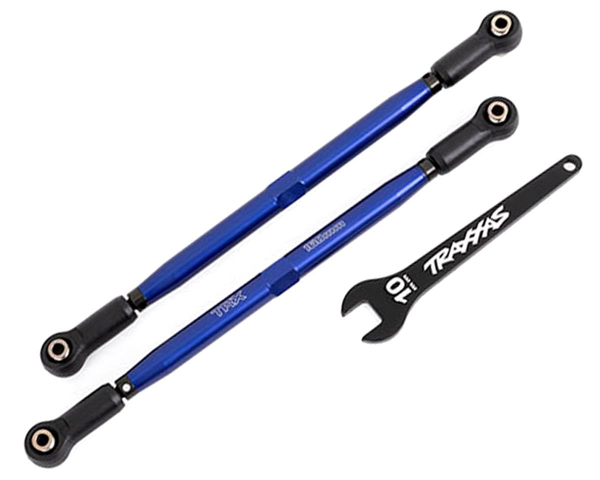 Traxxas X-Maxx WideMaxx Aluminum Front Toe Links (Blue) (2)