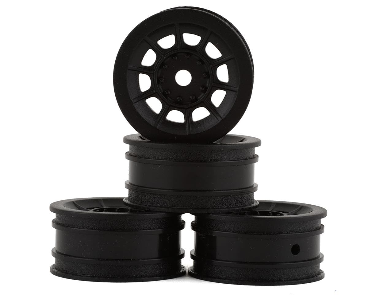 JConcepts Axial SCX24 Hazard 1.0" 1/24 Crawler Wheels (Black) (4) w/7mm Hex