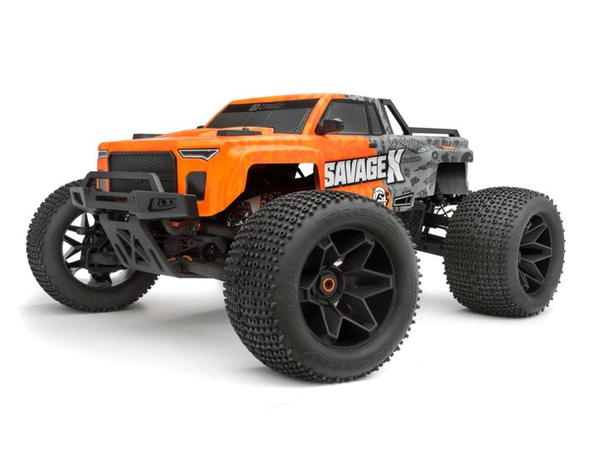 HPI Savage X GT-6 Sportcab Truck Pre-Painted Body (Orange/Grey)