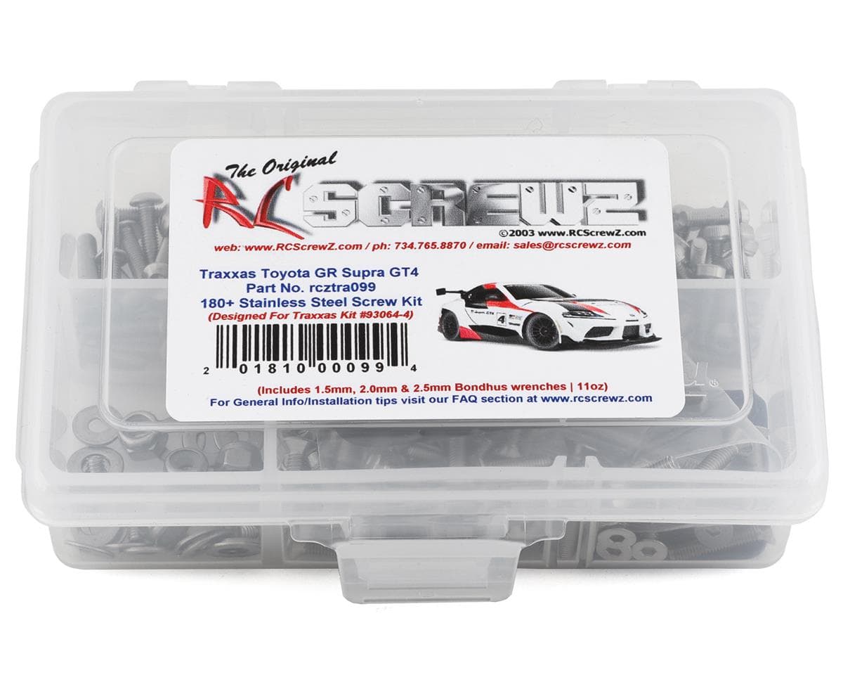 RC Screwz Stainless Steel Screw Kit for Traxxas 4-Tec 3.0 Supra