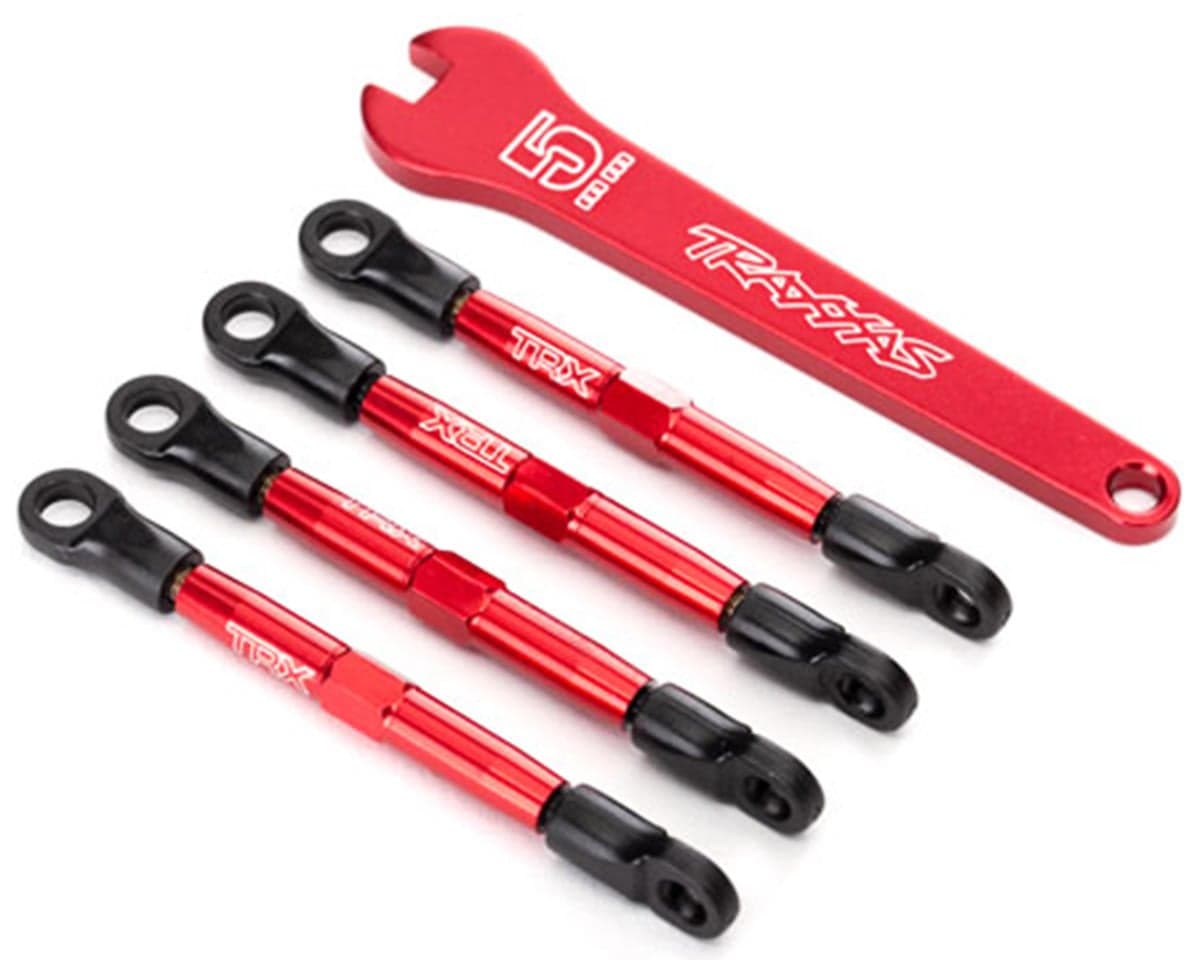 Traxxas Aluminum Toe Links (Red) (4)