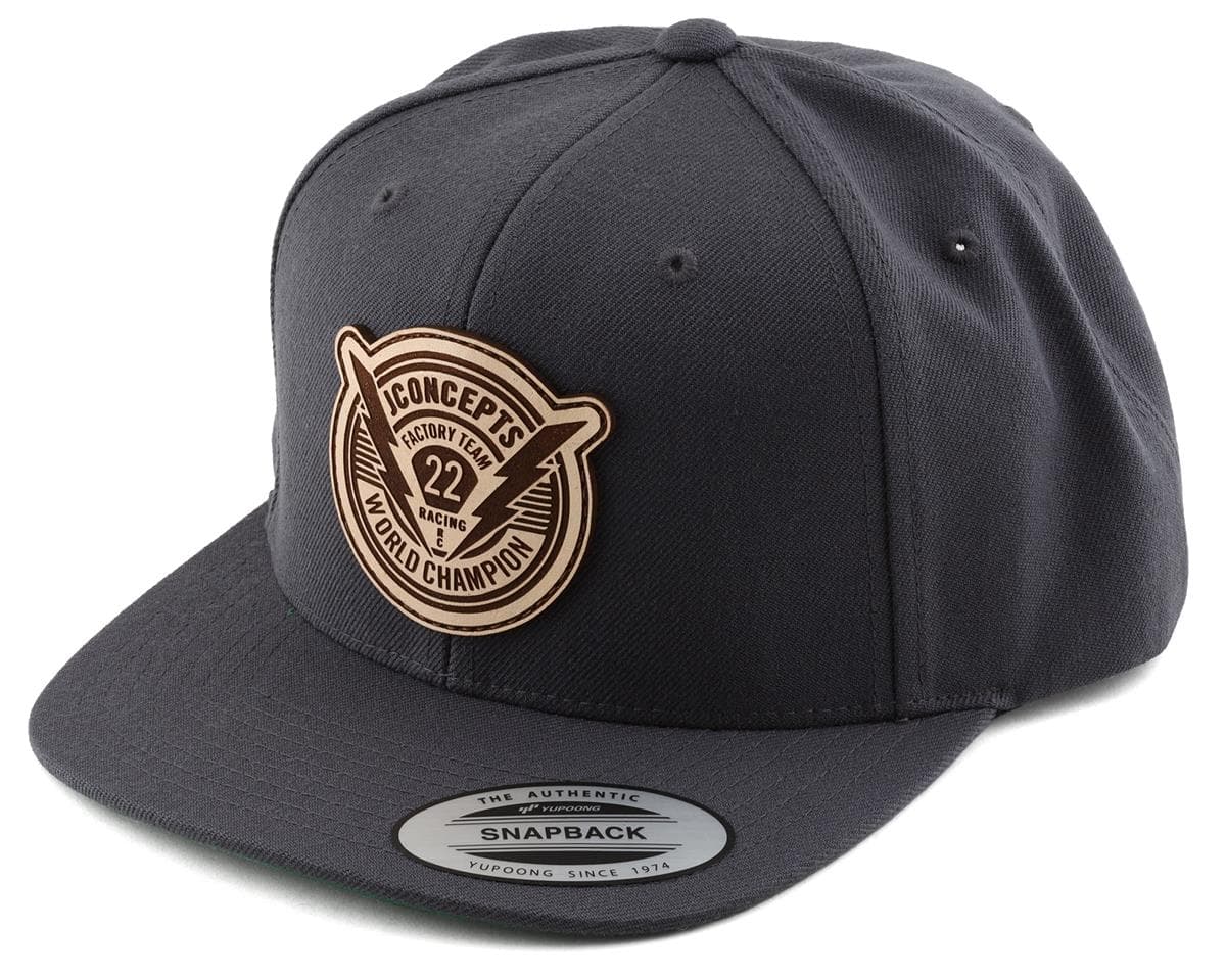 JConcepts Forward Pursuit 2022 Snapback Flatbill Hat (Grey) (One Size Fits Most)