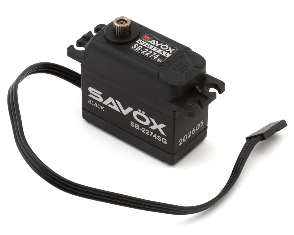 Savox SB-2274SG Black Edition Hybrid "High Speed" Brushless Steel Gear Digital Servo (High Voltage)