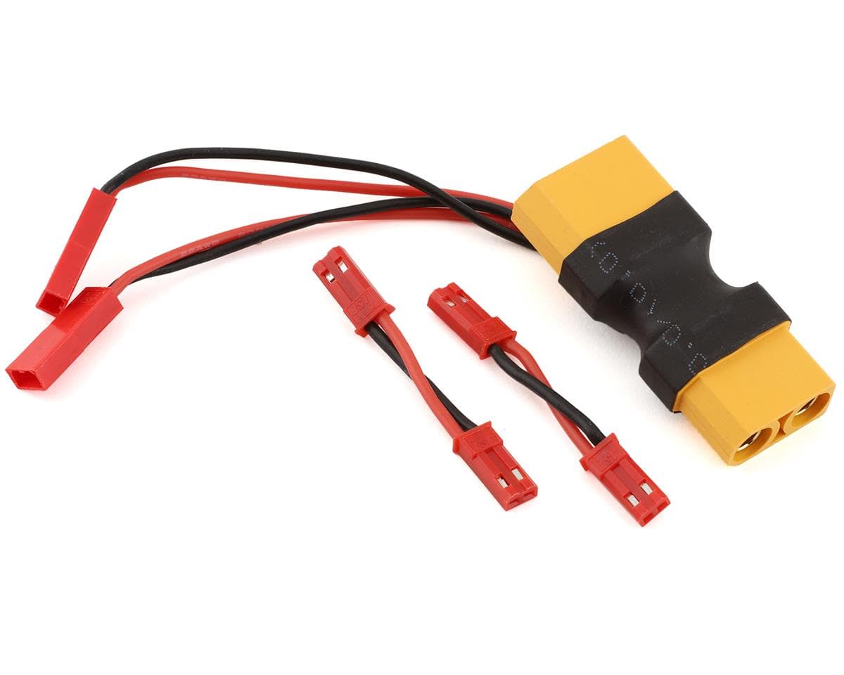 Reefs RC XT90 Dual JST Pass Through w/2 Male-Male JST Adaptors