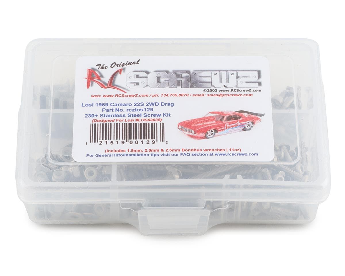 RC Screwz Losi 1969 Camaro 22S Drag Car Stainless Steel Screw Kit