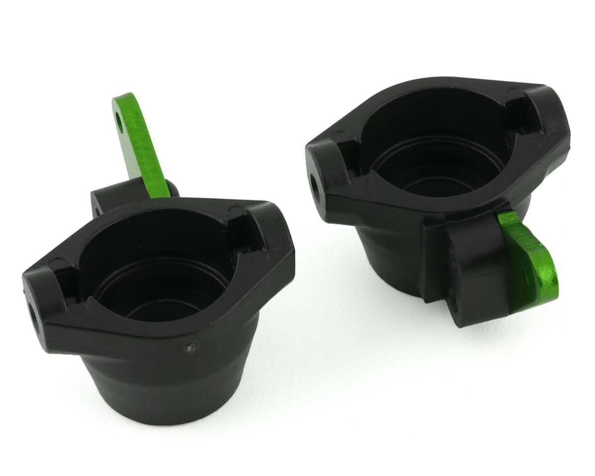 Traxxas Sledge Left & Right Steering Blocks w/Aluminum Arms (Green) (2)