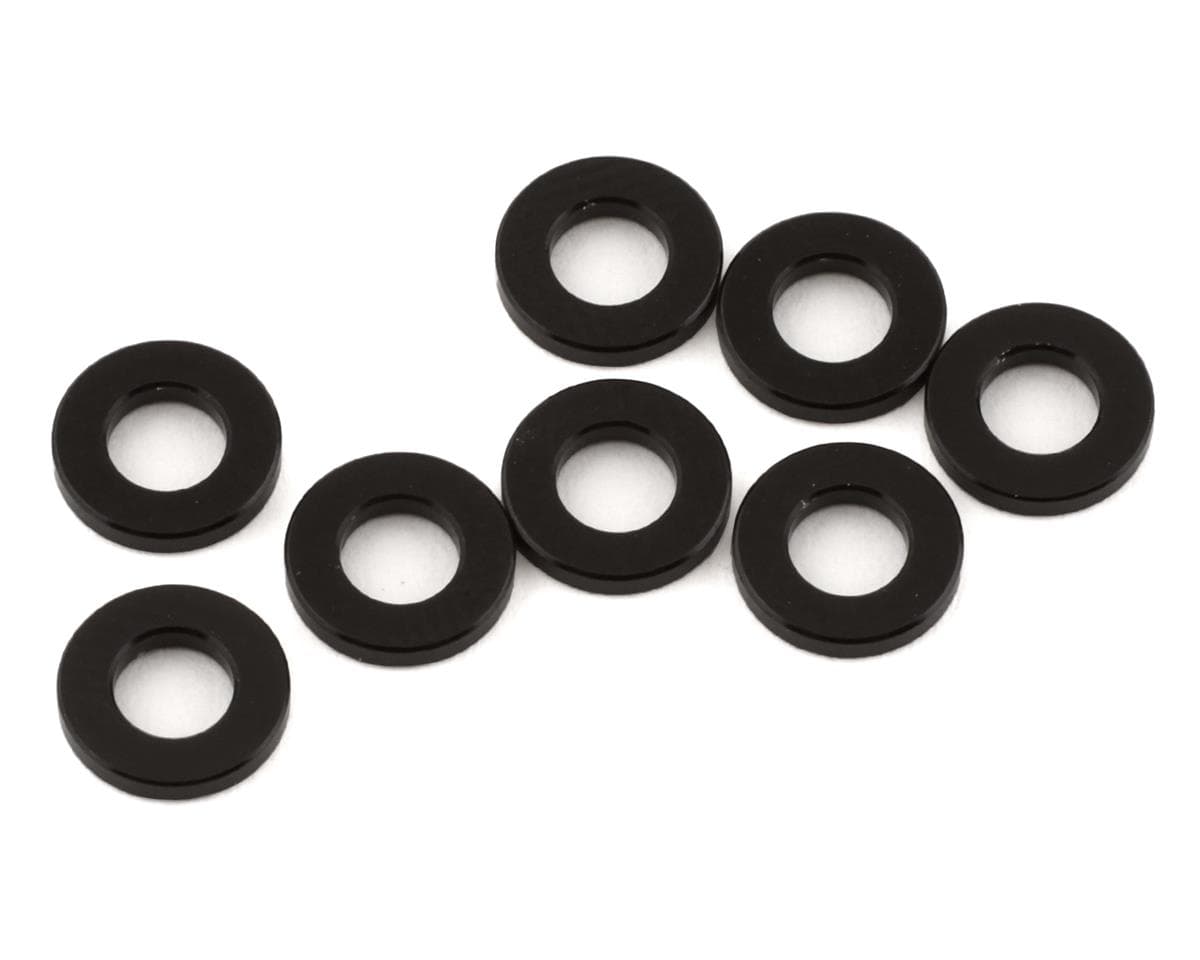 Reve D 3x6x1.0mm Aluminum Shim (Black) (8)