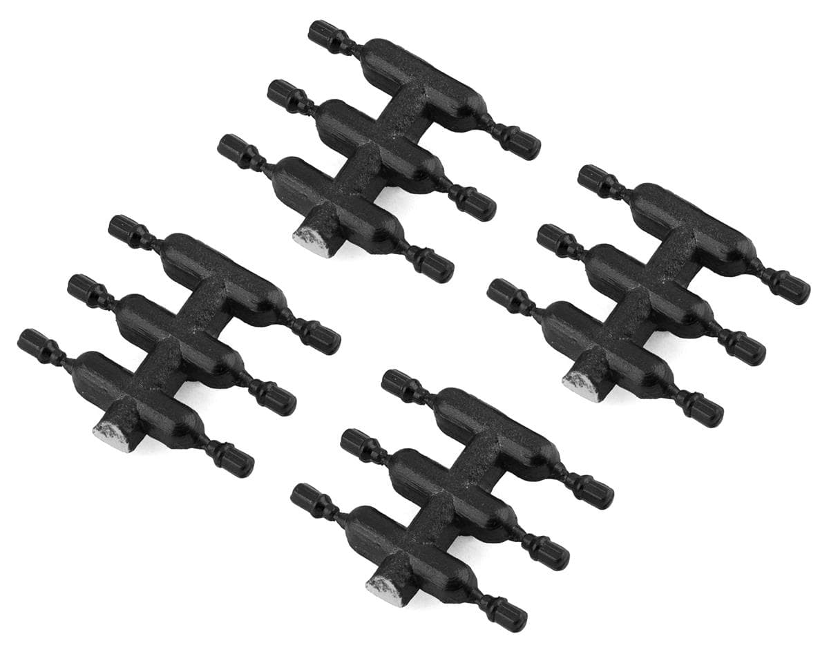 DS Racing Drift Element Scale Lug Nuts (Black) (24) (Short)