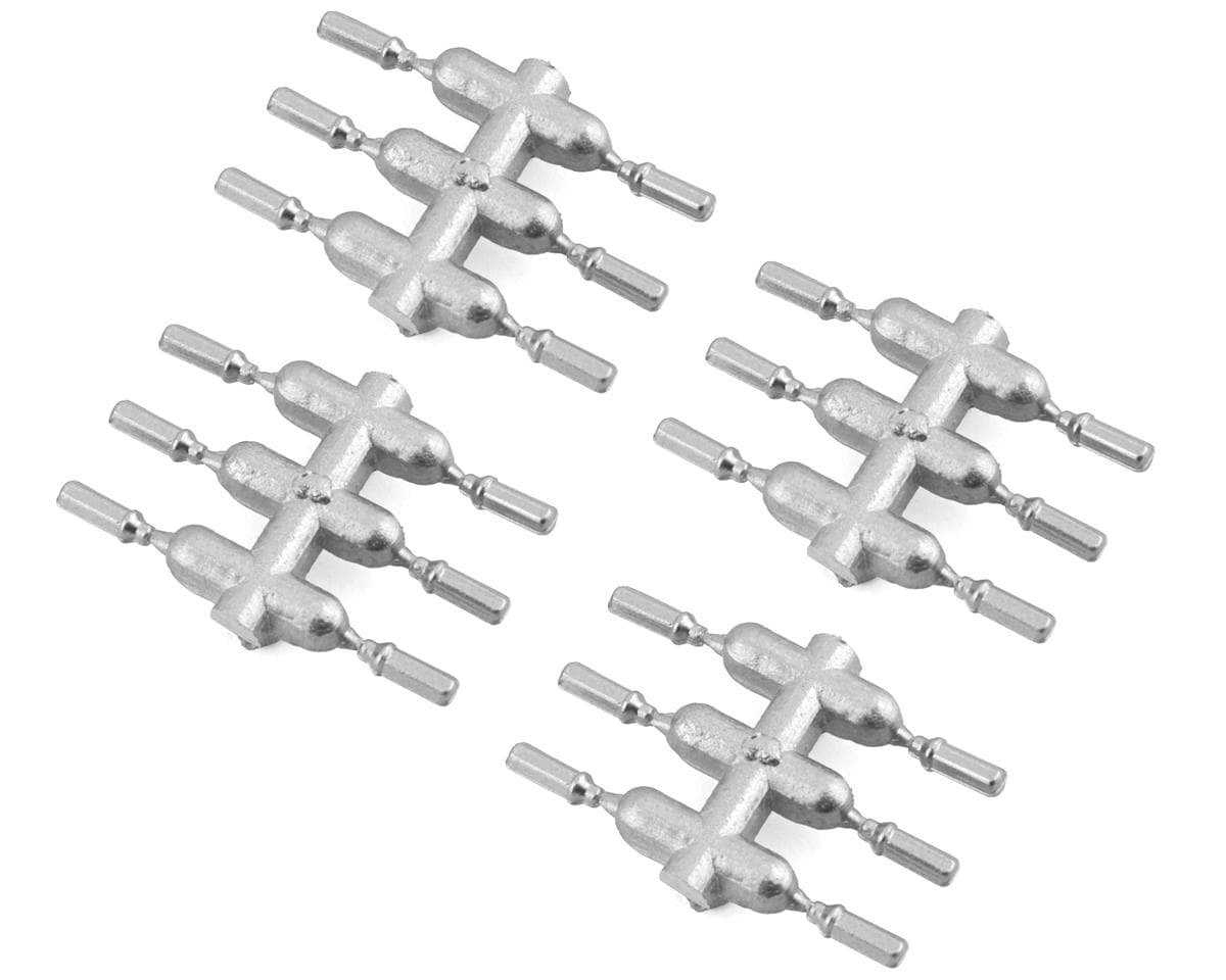 DS Racing Drift Element Scale Lug Nuts (Silver) (24) (Long)