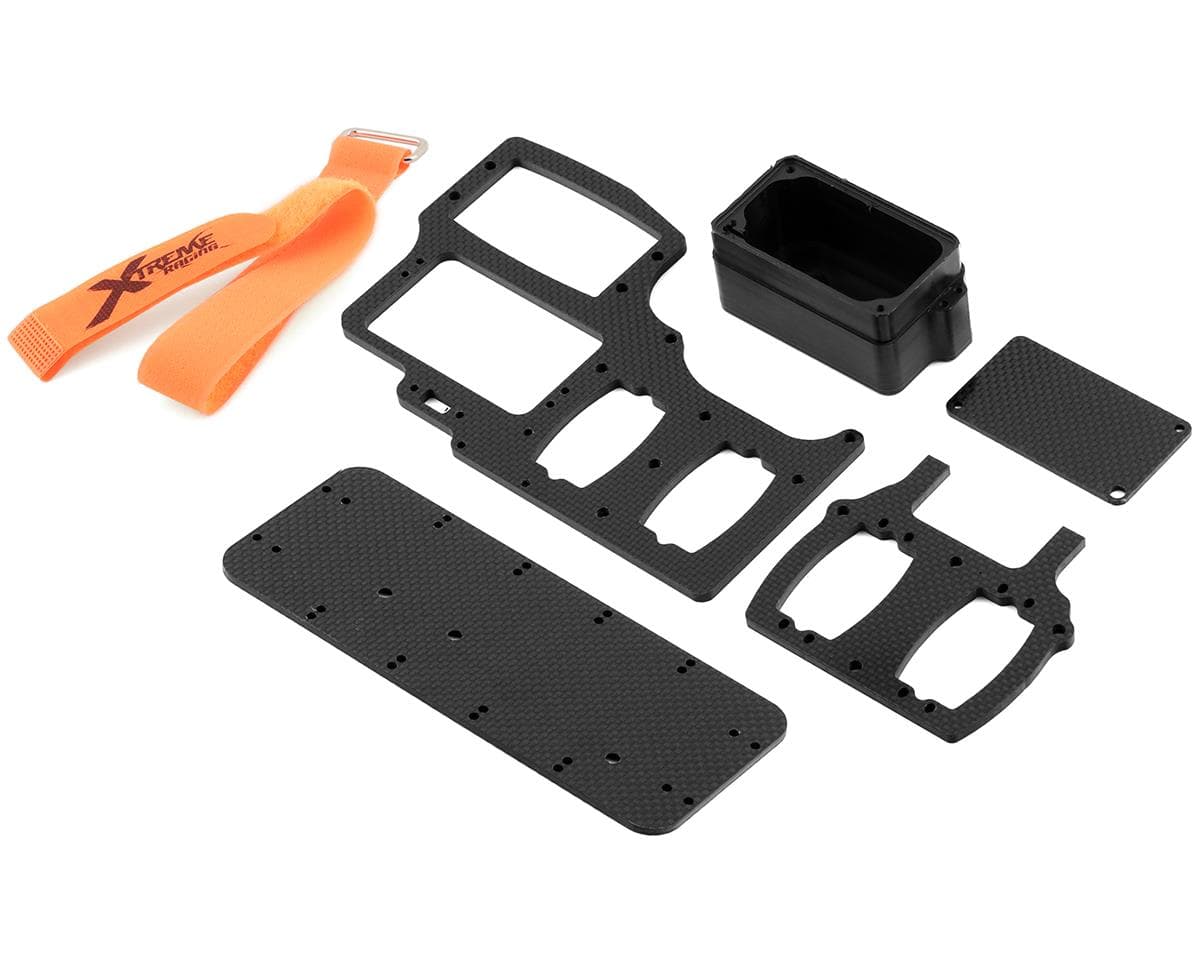 Xtreme Racing Losi 5IVE-T 2.0 Carbon Fiber Dual Standard Servo Throttle Tray Kit