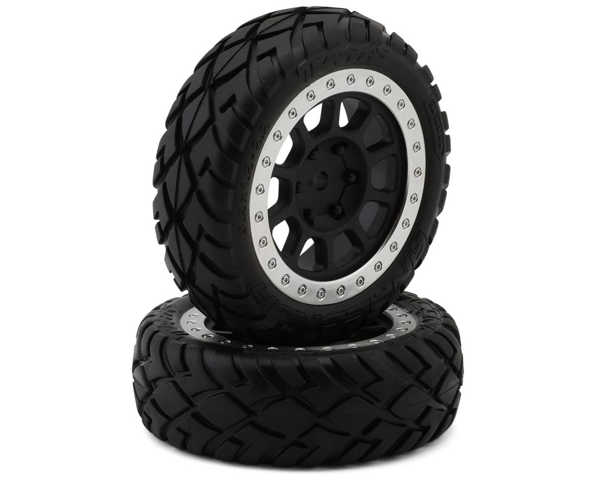 Traxxas Anaconda Front Tires w/Tracer 2.2" Wheels (Grey Satin) (2) (Pin Style)