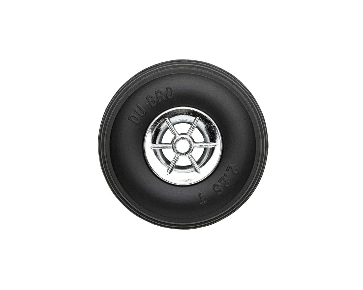 DuBro 2-1/4" Treaded Chrome Wheels (2)