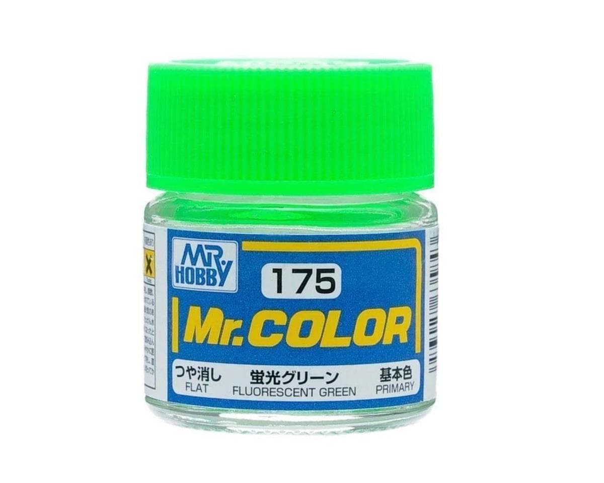 GSI Creos Mr. Hobby Mr. Color Solvent-Based Acrylic Paint (Fluorescent Green) (10ml) (Flat)